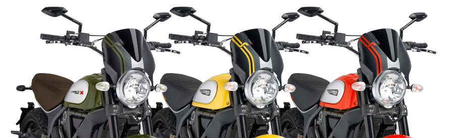 DUCATI SCRAMBLER DESERT SLED [2025] – Visiera per parabrezza RetroVision – Colorata