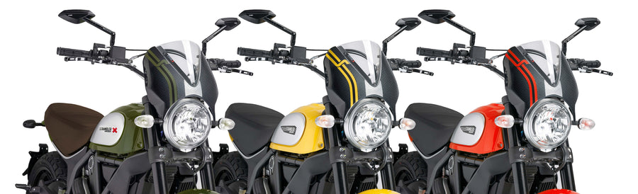 DUCATI SCRAMBLER DESERT SLED [2025] – Visiera per parabrezza RetroVision – Colorata