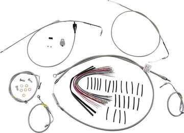 Harley Davidson Touring [BURLY BRAND] - set di montaggio maniglia per modelli Touring più vecchi con manubri Bagger Bar - 0
