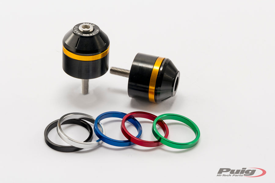 YAMAHA X-MAX 300 TECH MAX + [2025] – Short bar end weights with ring – Black