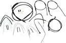 harley-davidson street bob [BURLY BRAND] - Complete Black Vinyl Handlebar Cable/Line Kit for Ape Hangers-2