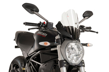 DUCATI MONSTER 821 DARK [2016] – parabrezza sportivo – trasparente - 0