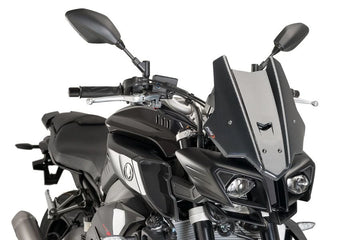 TRIUMPH BONNEVILLE T 120 NERO [2025] - Cupolino touring PUIG | Aspetto carbonio | PUIG8917C
