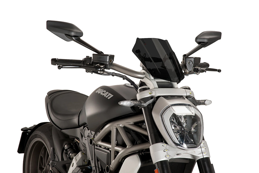 TRIUMPH BONNEVILLE T 120 BLACK [2025] - Verstellbare Sportscheibe | Stark getönt | PUIG 8921F