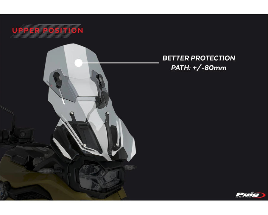 BMW F 750 GS [2024] – Verstellbare Scheibe – Transparent