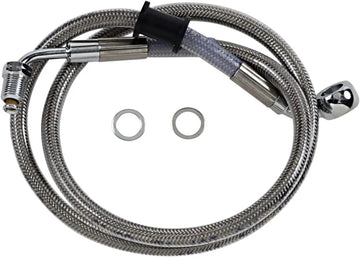 Harley Davidson flfb [DRAG SPECIALTIES] – Tubazione freno estesa in acciaio inossidabile