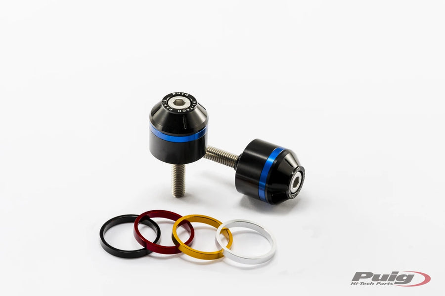 YAMAHA MT-09 TRACER [2017] – Short Bar End Weights with Ring – Black