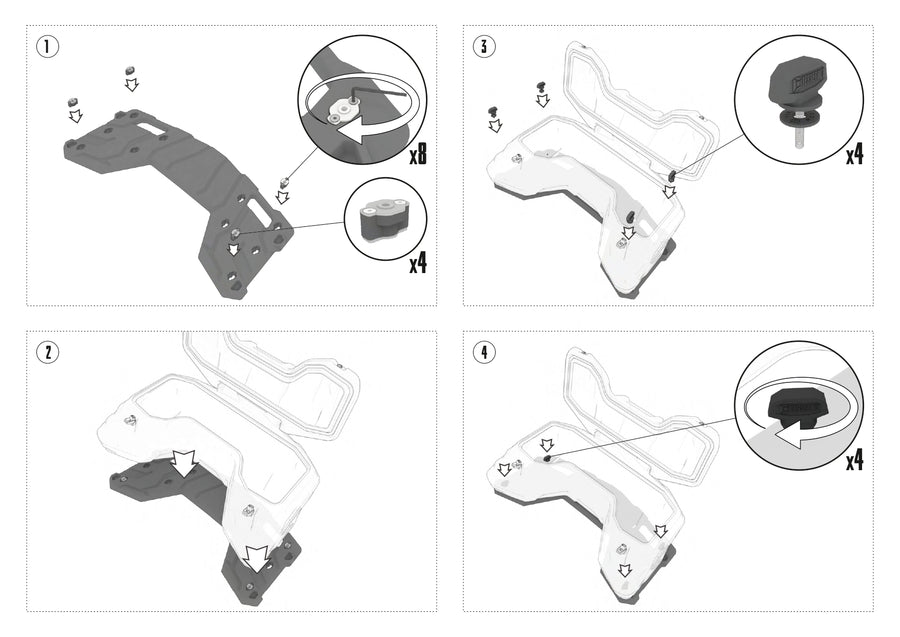 CF MOTO CFORCE 1000 EPS LX [2024] - Box portabagagli ATV