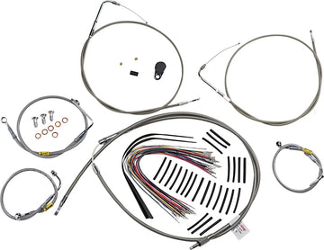 Harley Davidson Touring [BURLY BRAND] - set di montaggio maniglia per modelli Touring più vecchi con manubri Bagger Bar - 0