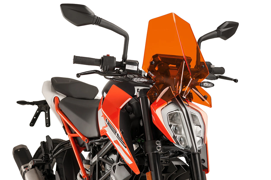 TRIUMPH BONNEVILLE T 120 BLACK [2025] - New Generation Sport Windschild | Orange | PUIG 9514T