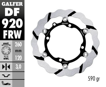 Sherco SE-R 300 Racing [2022] - Bremsscheibe schwimmend Wave, genutet – Bild 2