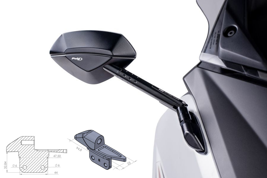 YAMAHA T-MAX 560 TECH MAX [2021] – Rückspiegeladapter für Befestigung an der