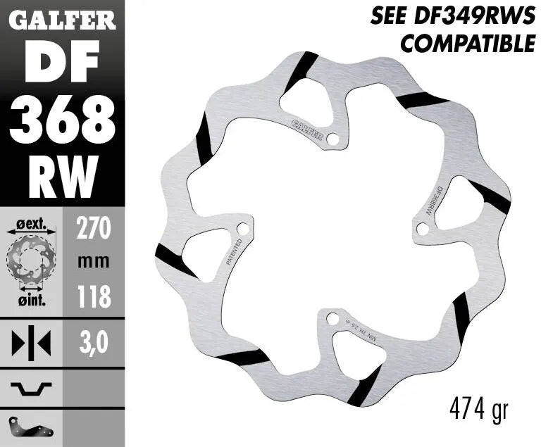 Suzuki Rm Z 250 [2020-2023, 2025-2026, 2023-2024] - DISCO FRENO FISSO WAVE SCANALATO OVERSIZE – Immagine 2