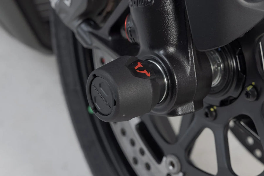 ducati diavel [SW-MOTECH] – set protezione asse ruota anteriore