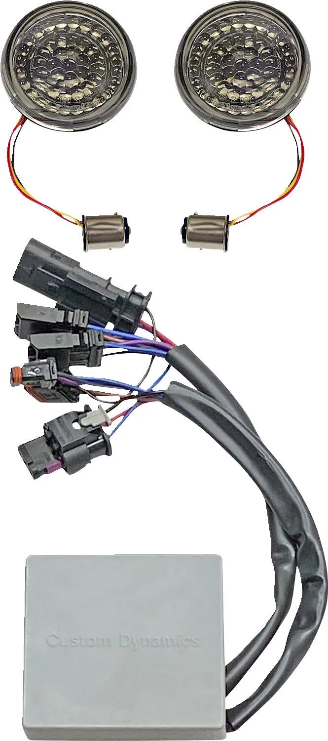 harley-davidson street bob [CUSTOM DYNAMICS] – SMART LED Bullet Blinker-Einsätze