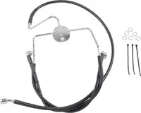 Harley Davidson Flhri [DRAG SPECIALTIES] – Verlängertes Bremsleitungs-Kit aus schwarzem Vinyl