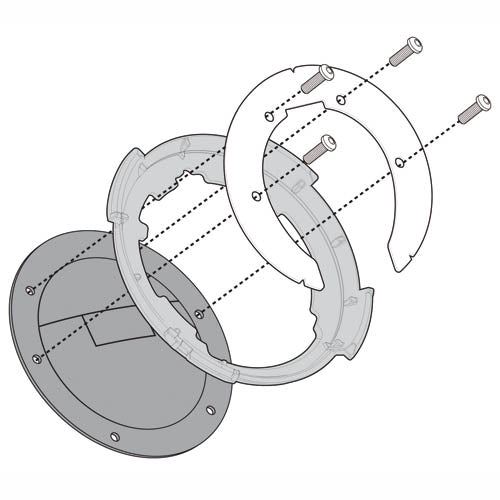 VOGE Brivido 125 R [GIVI] - Befestigungsring für TANKLOCK