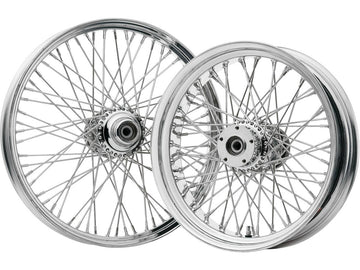 Harley Davidson per 3 [1950-1950] -60 Spokes 18x5.50 CHROME WHEELS