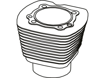 Harley Davidson Revtech 100 [2000-2005]-3-13/16 "front cylinder for Evo