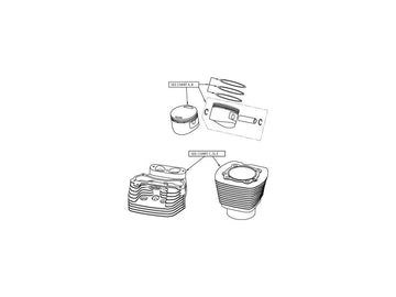 Harley Davidson Revtech 88 [2000-2019] -Cast 3-5/8 "+. 030" Piston per EVO - 0