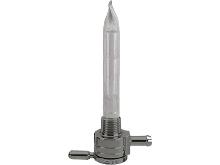 Harley Davidson – 3/8" NPT Kraftstoffventil Gerader Auslass Schwarz