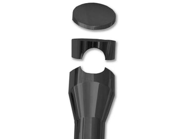 Harley Davidson up [1974-1974] – Big Bone 75 Risers Schwarz Pulverbeschichtet 1 1/4" - 0