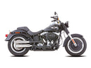 Harley Davidson FLSTF [2014-2016]-Double grooves panties-on polished silencer-4