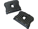 Harley Davidson Dyna [1999-2017] – Ribsters Rocker Box Abdeckung Schwarz Cut-7