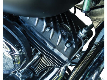 Harley Davidson Dyna [1999-2017] – Ribsters Rocker Box Abdeckung Schwarz Cut - 0