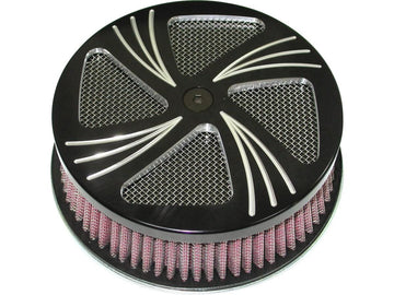 Harley Davidson-Sidewinder Hi-Flow Air Filter Black Anedized