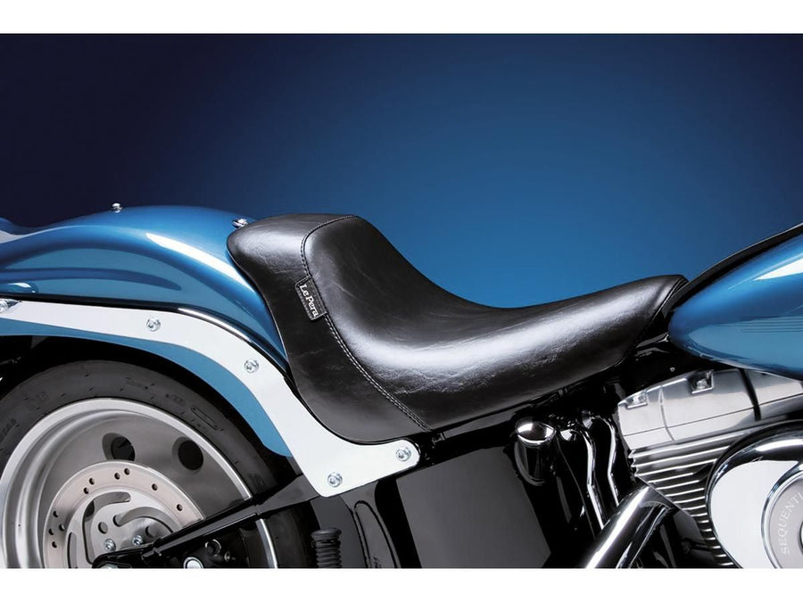 Harley Davidson Softail [2006-2017] -Bare's Bone's Solo Seat Black Black Vinyl