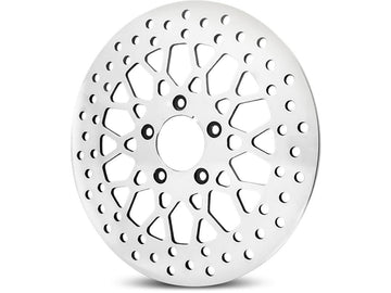 Harley Davidson Sportster [1985-2013] -Mesh Brake Disc Acciaio inossidabile lucido 11,5 "