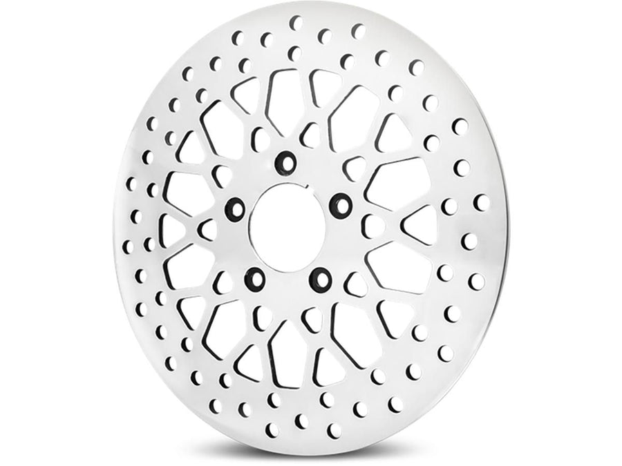 Harley Davidson Sportster [1985-2013] -Mesh Brake Disc Acciaio inossidabile lucido 11,5 "