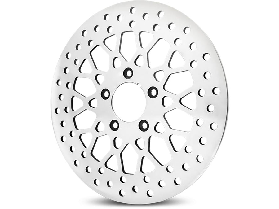 Harley Davidson Sportster [1985-2013] -Mesh Brake Disc Acciaio inossidabile lucido 11,5 "