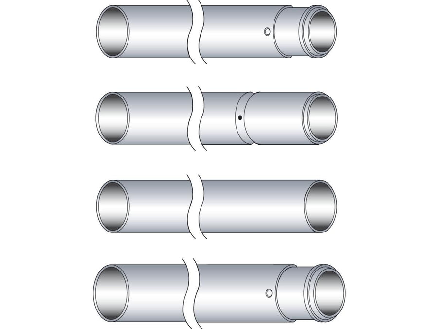 Harley Davidson Softail [1984-1999] -41mm Piperi forcelle cromate duramente fl +8 "/flst