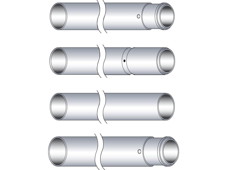Harley Davidson Softail [1984-1999] -41mm Piperi forcelle cromate duramente fl +8 "/flst