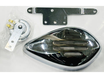 Set di corni a fessura liscia di Harley Davidson, orizzontale