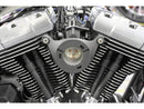 Harley Davidson Dyna [1999-2017] – Atemhalterung Schwarz Gekräuselt-1