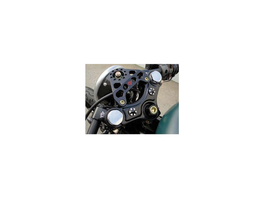 Harley Davidson Dyna [1992-2017] -headlight holder anodizzato d'argento