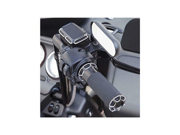 Harley Davidson Touring [2008-2024] -Snit Fusion gestisce Black Aneodized 1 " - 0