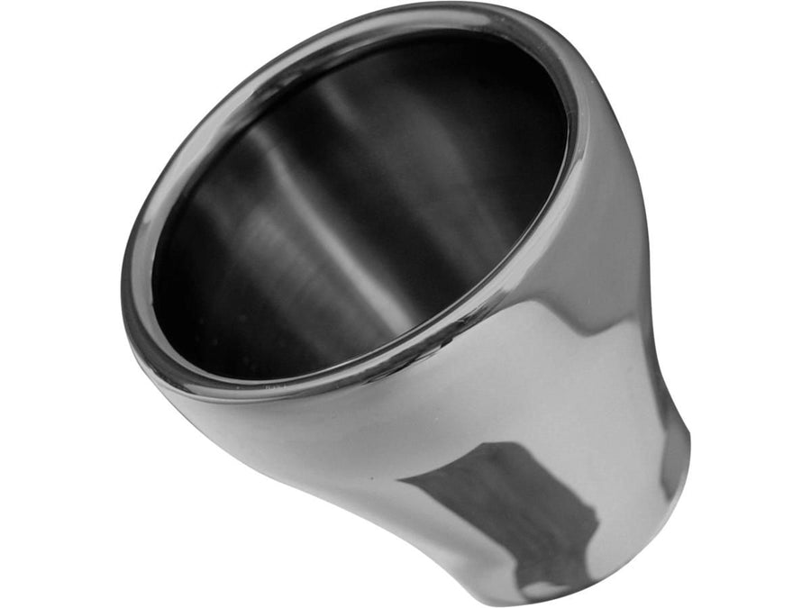 Harley Davidson – ENDCAP TRUMPET Billet Endkappen Trompete Schwarz 60 mm