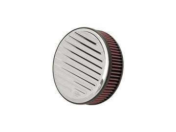 Harley Davidson Sportster [1991-2006] -Round Grooved Air Filter Aluminium - 0