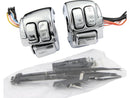 Harley Davidson Sportster [2006-2013] – Chrom Lenkerschaltergehäuse-Kit mit Schaltern-1