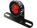 Harley Davidson – Retro durchbohrtes LED-Rücklicht mit Halterung Schwarz LED-4