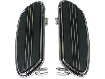 Harley Davidson Touring [1985-2025] – Verlängerte Trittbretter Schwarz - 0