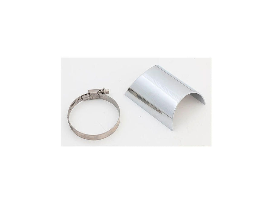 Harley Davidson - Heat shield at the back straight E3 stainless steel chrome