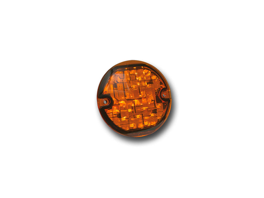 Harley Davidson Flhtcu [2012-2013]-flat-style blinker insert chrome amber