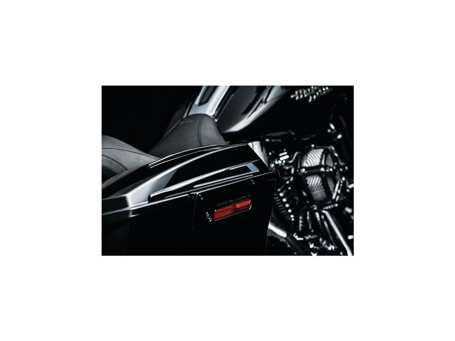 Harley Davidson Touring Note [1993-2013] -Sattelteltataschendeckel Accent Schwarz