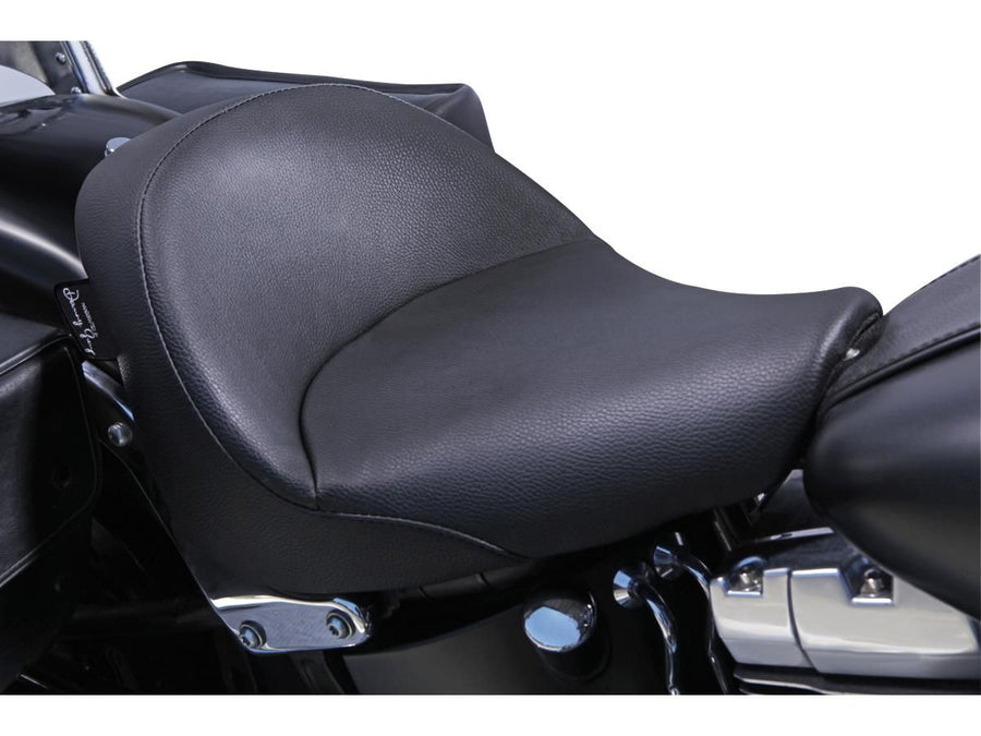 Harley Davidson FLSTF [2014-2017] – BIGIST Solo Vinyl Sitz Schwarz Vinyl