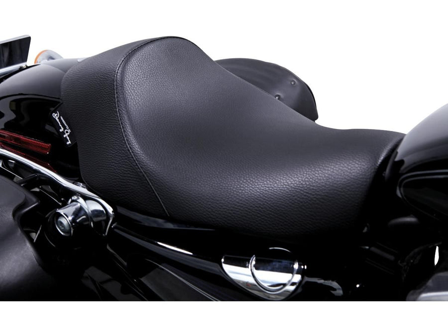 Harley Davidson Sportster [2004-2020] -Minimalist Solo Vinyl Seat Black Vinyl
